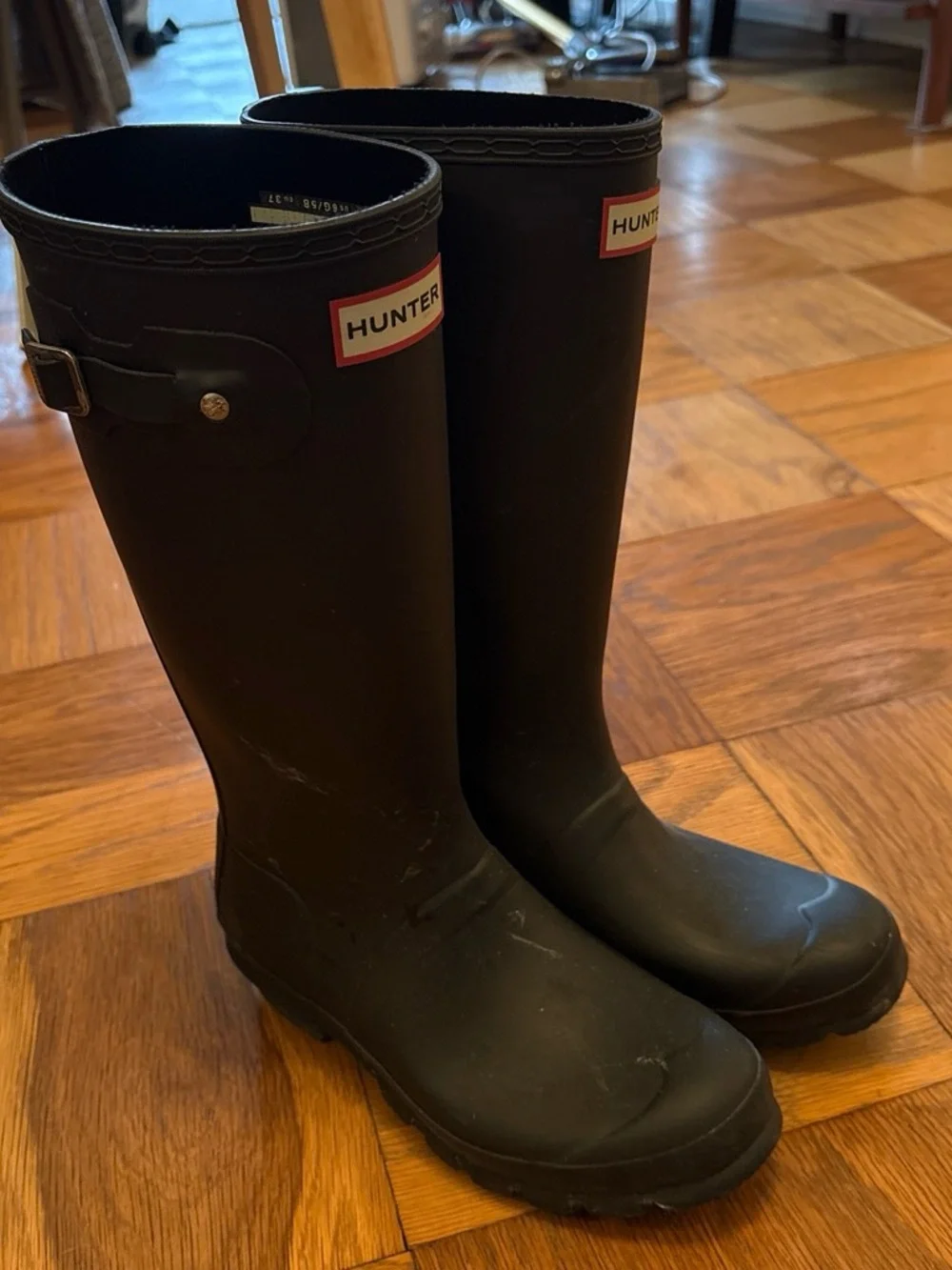 Hunter Tall Black Rain Boots